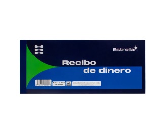 Formas impresas estrella recibo de dinero c/50 hjs